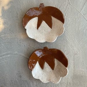 Ceramic Pumpkin Candy Dishes